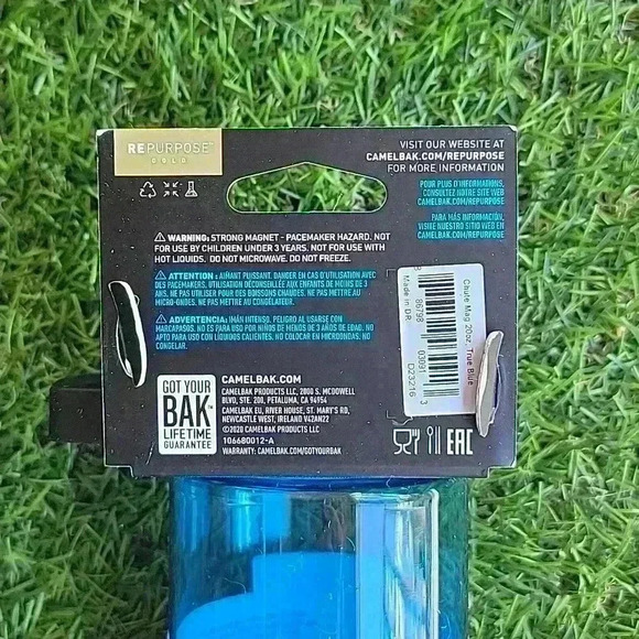Camelback Chute Mag Tritan Renew Water Bottle Blue 20oz - Picture 3 of 6